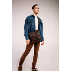 Чоловічий месенджер на плече з натуральної шкіри vintage Tiding Bag t0047 - Фотографія № 105