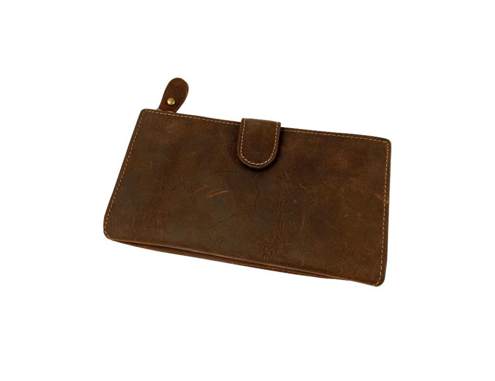 Портмоне мужское коричневое Tiding Bag t0049 - Фото № 5