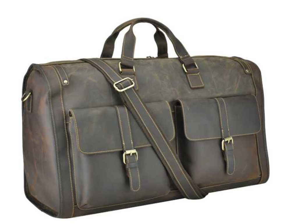 Сумка дорожня з натуральної шкіри Tiding Bag t0050DB - Фотографія № 1 Сумка дорожня з натуральної шкіри Tiding Bag t0050DB - Фотографія № 1