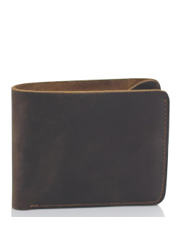 Портмоне коричневое мужское Tiding Bag t0053