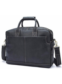 Чоловіча шкіряна сумка-портфель для ноутбука волов'яна Tiding Bag t1019RA