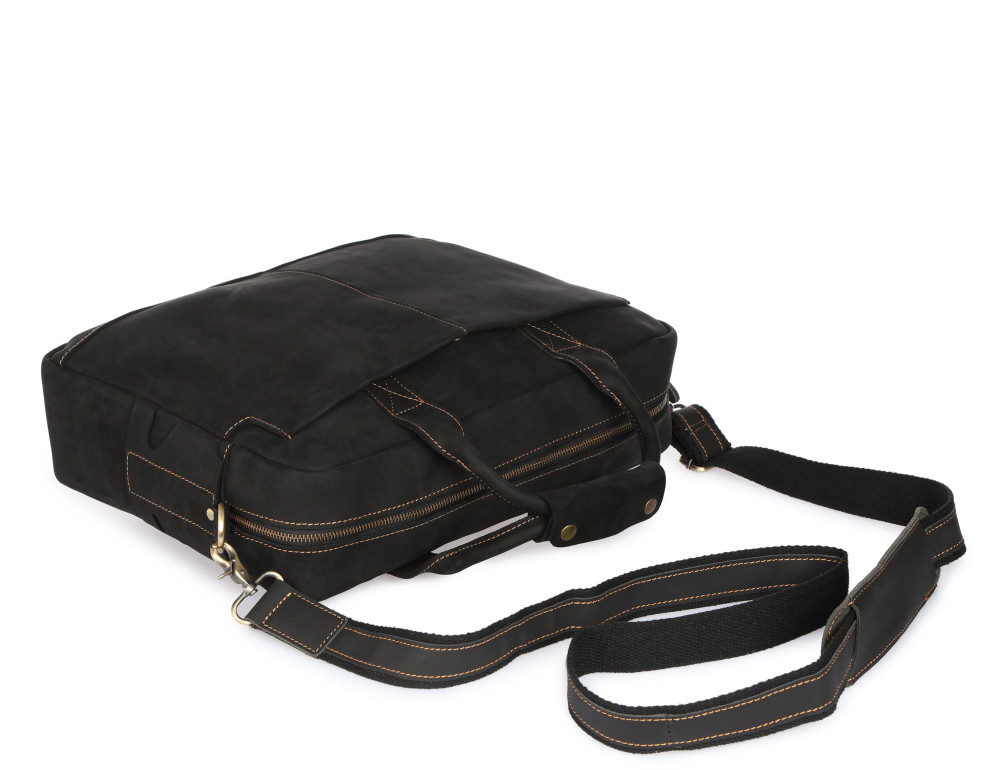 Чоловіча шкіряна сумка-портфель для ноутбука волов'яна Tiding Bag t1019RA - Фотографія № 4