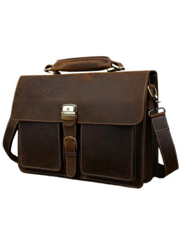 Мужской кожаный портфель TIDING BAG T10315