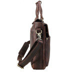 Сумка-портфель для ноутбука мужская кожаная 17 дюймов Tiding Bag t1096 - Фото № 102