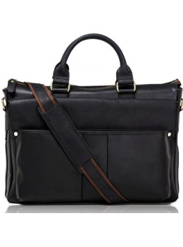 Элегантная большая мужская кожаная сумка 17 диагональ Tiding Bag t1096A