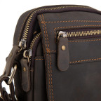 Мужская кожаная сумка коричневая Tiding Bag t2101 - Фото № 101