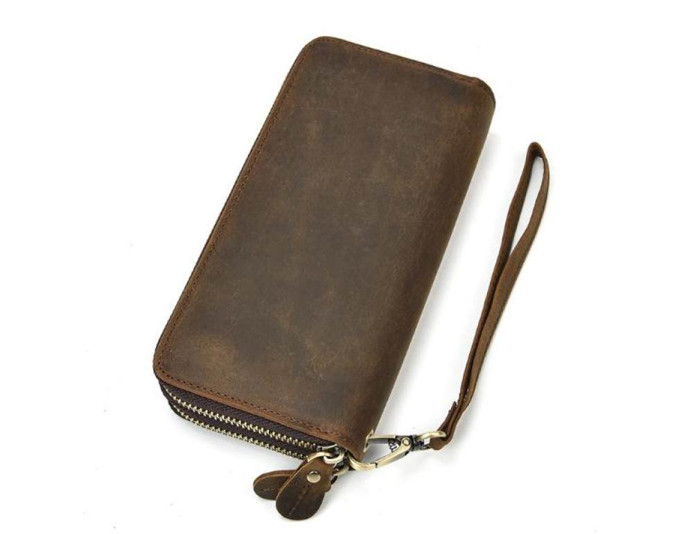 Клатч чоловічий коричневий Tiding Bag T4009R - Фотографія № 6