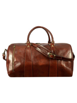 Кожаная сумка спортивная дорожная - Wise Children - коричневая Time Resistance 5191201