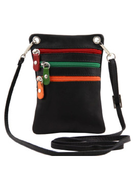 Кожаный мессенджер унисекс Tuscany Leather TL141094 (Черный)
