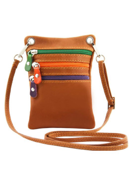 Кожаный мессенджер унисекс Tuscany Leather TL141094 (Коньяк)