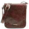 Чоловіча шкіряна сумка-месенджер Tuscany Leather TL141255 — Коричнева