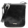 Чоловічий шкіряний великий месенджер Tuscany Leather Messenger TL141255 (Чорний) Чоловічий шкіряний великий месенджер Tuscany Leather Messenger TL141255 (Чорний)
