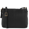 Жіноча шкіряна сумка через плече Tuscany Leather TL141720 Black— чорна Жіноча шкіряна сумка через плече Tuscany Leather TL141720 Black— чорна