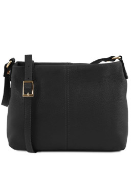 Жіноча шкіряна сумка через плече Tuscany Leather TL141720 Black— чорна