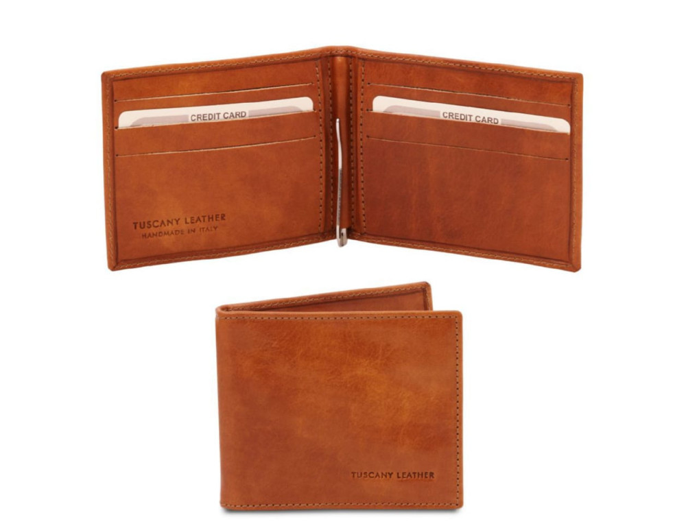 Чоловічий шкіряний затискач для грошей Tuscany Leather TL142055 (Med) - Фотографія № 1