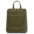 Жіночий шкіряний рюкзак Tuscany Leather TL142092 (зелений Forest Green) - Фотографія № 100
