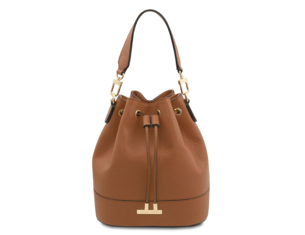 Жіноча сумка - цебро TL142146 (bucket bag) від Tuscany (Коньяк) - Фотографія № 1