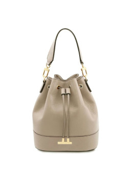 Женская сумка - ведро TL142146 (bucket bag) от Tuscany (Светлый серо-коричневый)