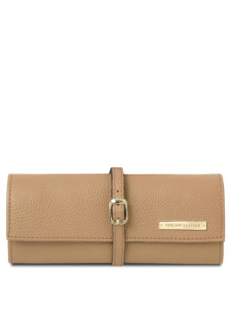 Футляр для хранения ювелирных изделий из мягкой кожи Tuscany TL142193 (Champagne)