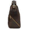 Шкіряна сумка слінг нагрудна кроссовер crossover bag Tuscany TL142195 (Темно-коричневий) Шкіряна сумка слінг нагрудна кроссовер crossover bag Tuscany TL142195 (Темно-коричневий)