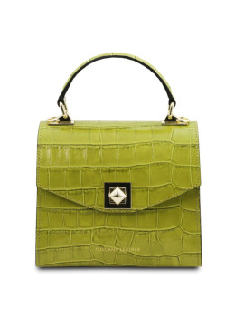 Женская сумка Atena с принтом под крокодила Tuscany TL142267 (Лаймовый зеленый)