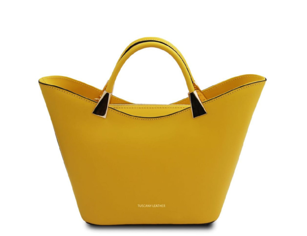 Жіноча шкіряна сумка-тоут Tuscany Leather TL142287 Yellow (Жовта) - Фотографія № 1