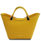 Жіноча шкіряна сумка-тоут Tuscany Leather TL142287 Yellow (Жовта) - Фотографія № 100