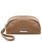 Косметичка, невеликий шкіряний несесер жіночий Tuscany TL142314 (Taupe) - Фотографія № 100