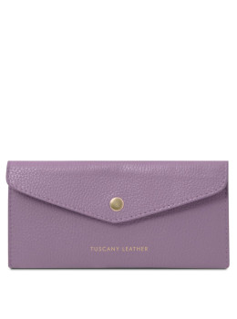 Женская кожаная сумка конверт Tuscany Leather TL142322 (Лиловый)
