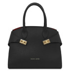 Шкіряна сумка Coccola Tuscany Leather TL142421 (чорна) - Фотографія № 100