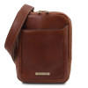 Чоловіча шкіряна сумка через плече Tuscany Leather TL142428 Brown Mark (Коричнева)