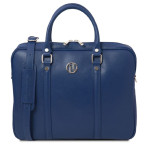 Экслюзивный портфель для ноутбука из сафьяновой кожи Prato Tuscany TL142453 DARK BLUE - Фото № 100