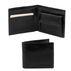 Ексклюзивний шкіряний гаманець чоловічий з монетником Tuscany Leather TL140761 (Чорний) - Фотографія № 100