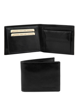 Ексклюзивний чоловічий шкіряний гаманець Tuscany Leather TL140763 Black