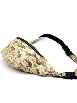 Молочная сумка напоясная из кожи питона TARWA REP5-3035-3md