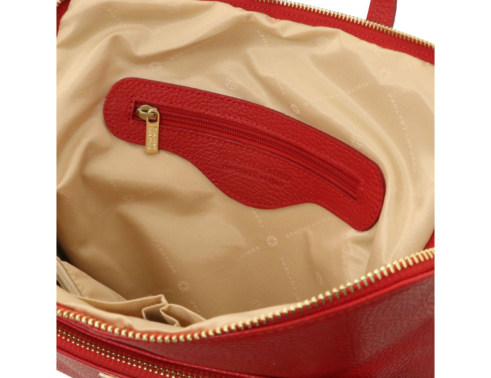 Сумка жіноча шкіряна (Італія) Tuscany TL141682 (Lipstick Red) - Фотографія № 4