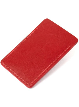 Мини кожаный картхолдер красного цвета GRANDE PELLE 301660