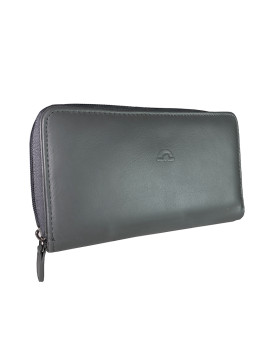 Серый кожаный кошелёк-клач Италия TONY PEROTTI New Rainbow 1192 grigio