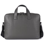 Стильная кожаная сумка для ноутбука 14" Brampton London Maven (Серая) — модель 64273 GREY - Фото № 101