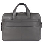 Стильная кожаная сумка для ноутбука 14" Brampton London Maven (Серая) — модель 64273 GREY - Фото № 103