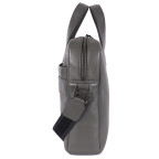 Стильная кожаная сумка для ноутбука 14" Brampton London Maven (Серая) — модель 64273 GREY - Фото № 104