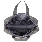 Стильная кожаная сумка для ноутбука 14" Brampton London Maven (Серая) — модель 64273 GREY - Фото № 105
