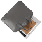 Стильная кожаная сумка для ноутбука 14" Brampton London Maven (Серая) — модель 64273 GREY - Фото № 107