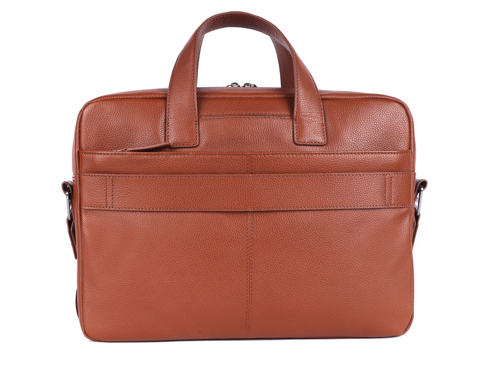 Стильна шкіряна сумка для ноутбука 14" Brampton London Maven Tan — модель 64273 TAN - Фотографія № 5