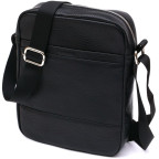 Чёрная кожаная сумка мессенджер Shvigel leather 16334 - Фото № 100 Чёрная кожаная сумка мессенджер Shvigel leather 16334 - Фото № 100