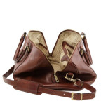 Дорожная кожаная сумка-даффл - Voyager Tuscany Leather TL141216 Med - Фото № 101