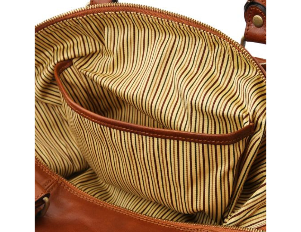 Дорожная кожаная сумка-даффл - Voyager Tuscany Leather TL141216 Med - Фото № 5