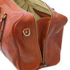 Кожаная дорожная сумка с фронтальным карманом Tuscany Leather TL Voyager TL142140 (коричневая) - Фото № 104
