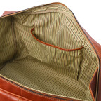 Кожаная дорожная сумка с фронтальным карманом Tuscany Leather TL Voyager TL142140 (коричневая) - Фото № 108