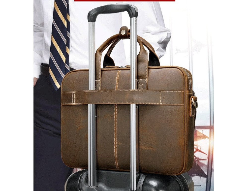 Коричневая функціональна чоловічі сумка Bexhill bx8368C - Фотографія № 11